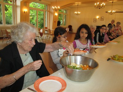 Atelier cuisine avec les enfants du Centre Socio-Culturel